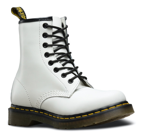 Botas 1460 White Smooth Mujer