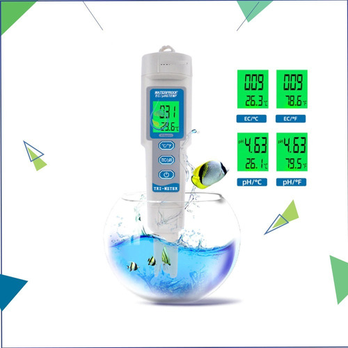 3 En 1 Digital Lcd Tds Ec Medidor De Temperatura Tester Cond