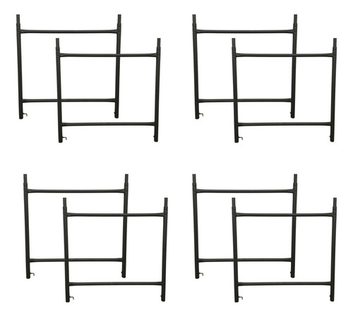 Kit Com 8 Módulo De 1,00 X 1,00m Para Andaime Tubular