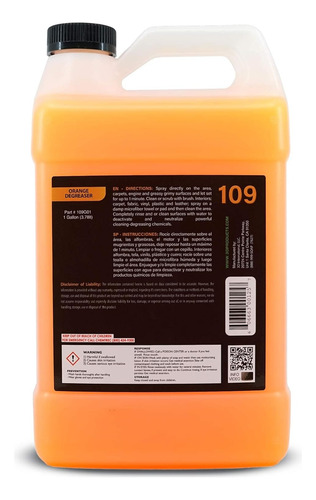 3d Desengrasante Orange Degreaser Uso Interior 1 Galón 3.75l
