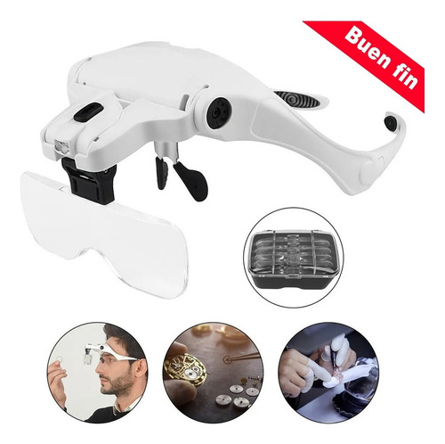 ** Lentes Lupa Luz Led, Pestañas, Dental.5 Lentes