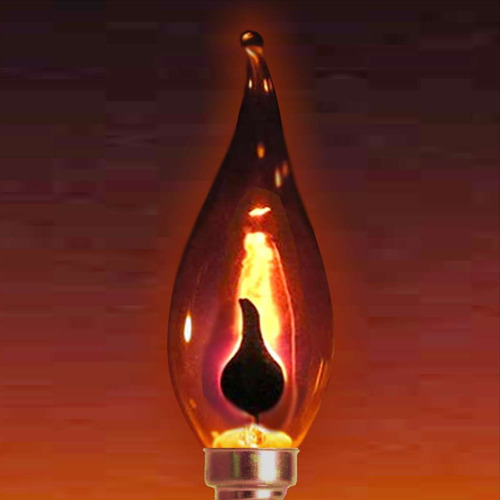 Imagem 7 de 9 de Kit/2 Lâmpada Vela Chama Decorativa 3w 110v E14 Neon Flicker