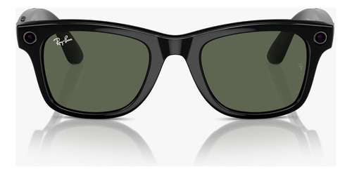 Óculos Ray-ban Meta Smart Glasses Verde Grande G Armação Preto Haste Preto Desenho Wayfarer