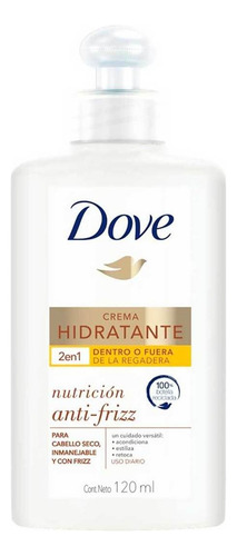 Crema Para Peinar Dove Nutrición Antifrizz 120ml