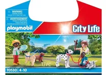 Comprar Juguete Playmobil City Life Maletín Paseo Con Perros 17 Pc
