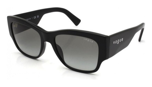 Gafas de sol Vogue VO5462s W44/11 54, color negro, marco negro, color varilla, color negro, lente negra, diseño de patrón negro