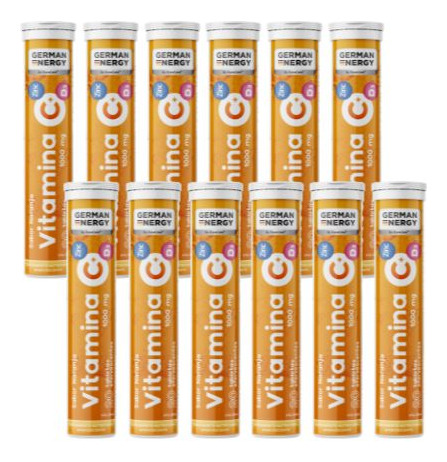 Vitamina C + Zinc + D3 German Energy Pack 12 Sabor Naranja