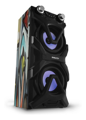 Parlante Philco Djp11 Bluetooth Activo Usb Luz Led Ritmicas