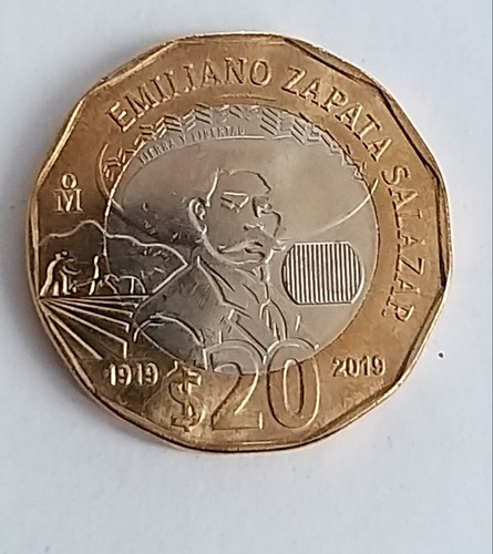 Moneda Bicentenario Zapata