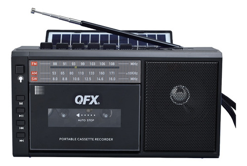 Radio Grabadora Con Casette J-200bt Usb,sd,radio,bt,solar