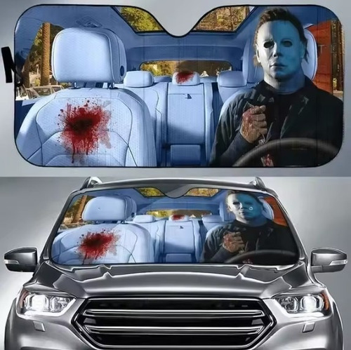 Parasol Michael Myers Halloween Protector Solauto Parabrisas