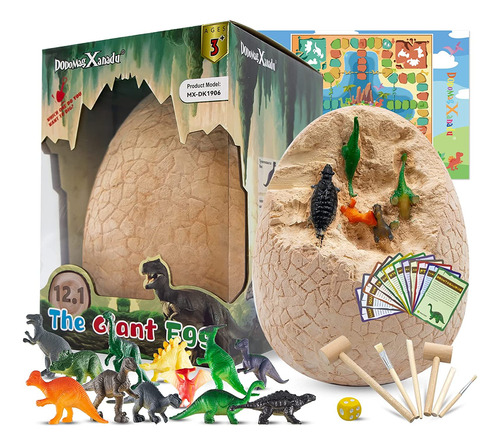 Sets De Muñecos De Dinosaurio Jumbo Con 12 Juguetes