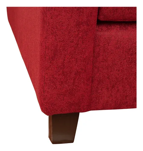 Sofá Eliff 3 Cuerpos Lino Sidelli Burdeo / Muebles América