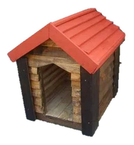 Casa Para Perro De Madera De 80x70 Cms