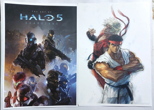 Lote De 13 Pósters De Videojuegos: Sonic, Gta V, Halo Y Más. (Usado)