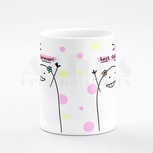 Caneca Personalizada Meme Flork - BFF (Best Fofoqueiras Forever) - Caneca  Personalizada para Todas as Ocasiões!