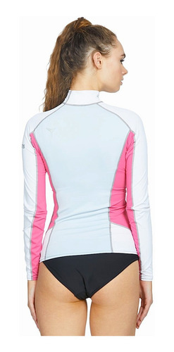 Playera Mares Rosa Protección Solar Natación Snorkel 8 - S