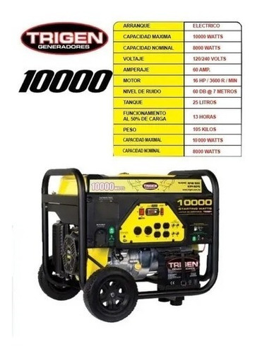 Generador 8000/10000 Watts Maximos A Gasolina Mod. 2020.*