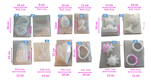 5 Moldes A Elegir Para Figuras De Yeso Colgantes