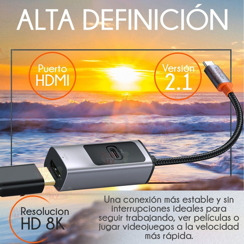 Hub Usb C Mcdodo Adaptador Multipuerto Hdmi 8k Pd 100w 5gbps