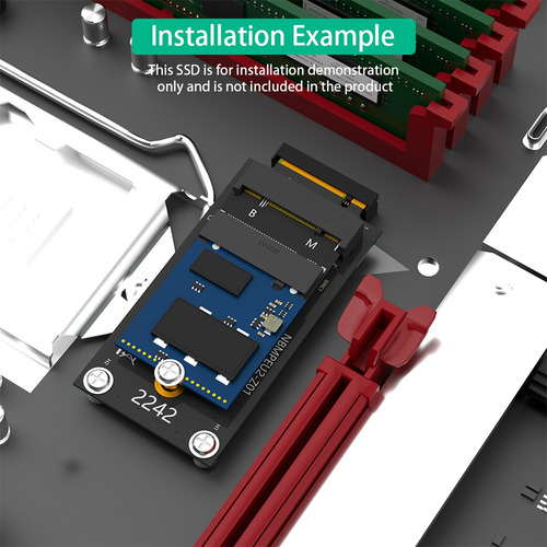 Suportes De Adaptador De Extensão M.2 Nvme M-key B+m 2230 A