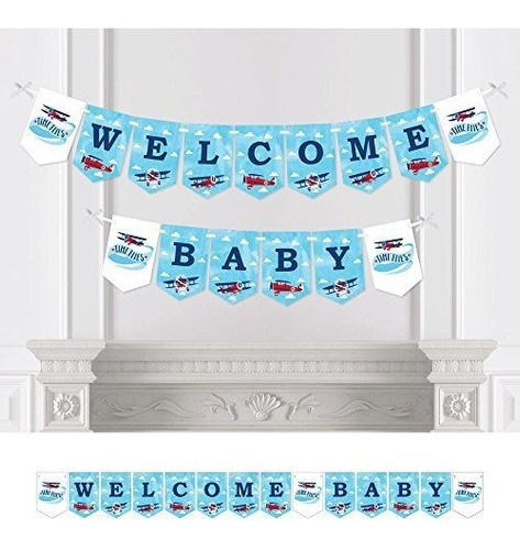 Avion Baby Shower Bunting Banner Avion Decoraciones Para Fie