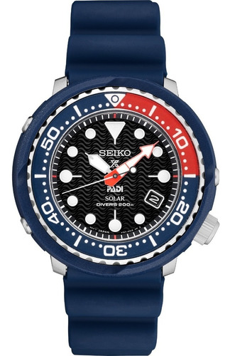 Relógio Seiko Sne499 Solar Dive Tuna Padi Prospex Azul