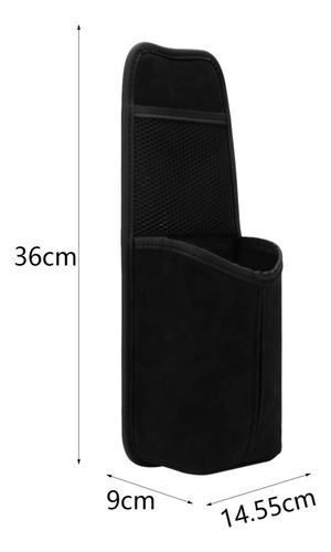 L Bolsa De Almacenamiento Colgante Lateral Del Asiento Negra