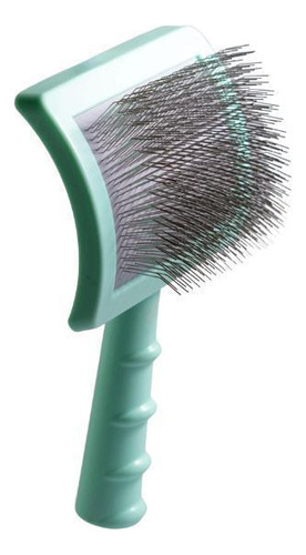 Rasqueadeira Pet Curva Média - Pinos Longos De Aço Inox