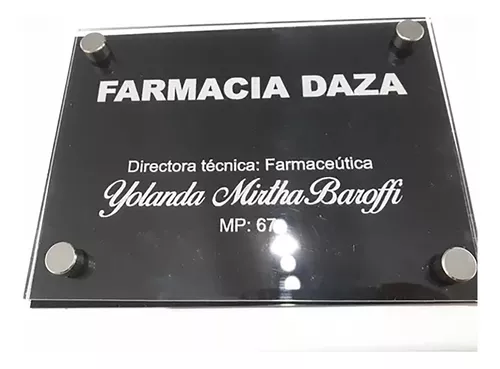 Placas Conmemorativas De Acrilico Grabado Laser 25x35 Cm