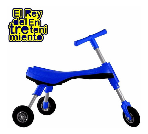 Imagen 3 de 6 de Moto Triciclo Andador P/ Niño Plegable Buggy Metal - El Rey
