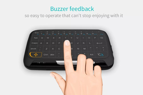 Teclado Sem Fio Mini Touchad Air Mice 2.4ghz Qwerty