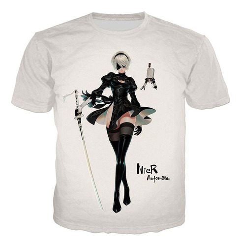 Fashion Game Nier Automata Camiseta Estampada 3d