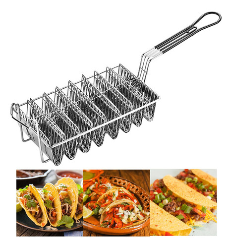 R Cesta De Taco Bolo Tortilhas Batatas Fritas Burritos Porta