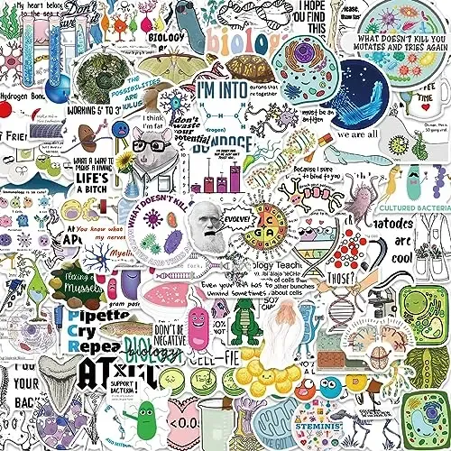 100 Pegatinas De Laboratorio De Ciencias Para Botella De Agu | Cuotas ...