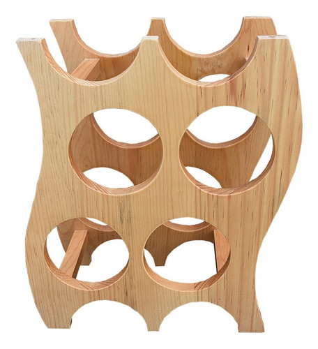 Cava Porta Botellas De Madera Practica Y Moderna Hogare Color C6 - Aile
