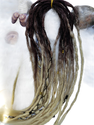 Kanekalon Rastas Tejidas 20u De 50 Cm Desmontables Rubio Claro Raiz Chocolate