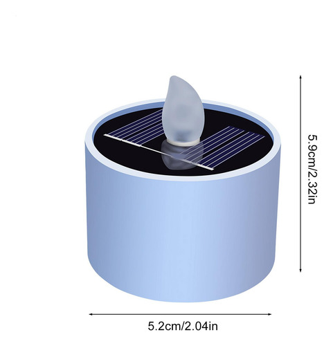 Luz Solar De Vela Luces Solares Para S 6 Velas Led Impermeab