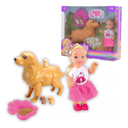 Muñeca Mandy Mi Mascota Perrito Con Accesorios Coleccionable