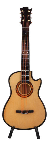 . Miniguitarra De Madera, Modelo De Guitarra En Miniatura