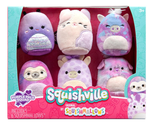 Squishville By Original Squishmallows Purple Pals Squad Plus