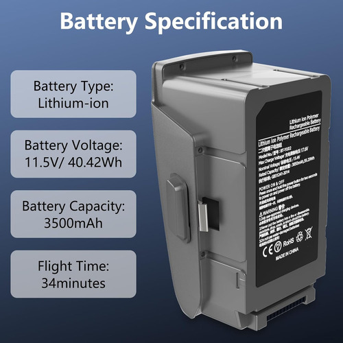 Batería Mavic Air 2s, 3500mah 11.5v Batería De Vuelo Intelig