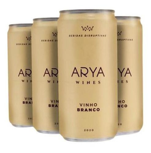 Kit 4 Latas - Arya Wines Vinho Branco