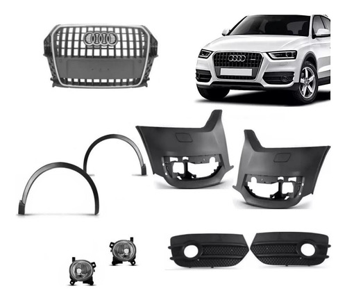 Kit Frente Parachoque Audi Q3 2011 2012 2013 2014 2015