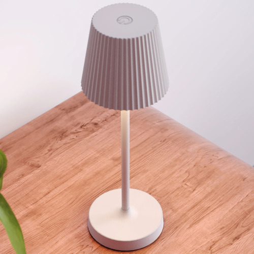 Luminária De Mesa Mini Pl Interlight Abajur Sem Fio Nude