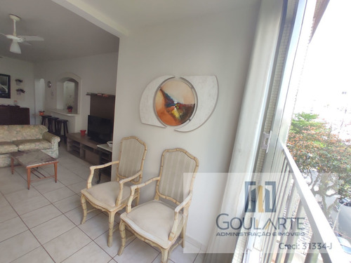 Imagem 5 de 30 de Apartamento Com 2 Dormitórios + Dormitório De Serviço À Apenas 300 Metros Do Mar Na Pitangueiras - Guarujá - 3341