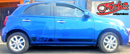Stickers Franjas Laterales Nissan Versa Tsuru March Sentra