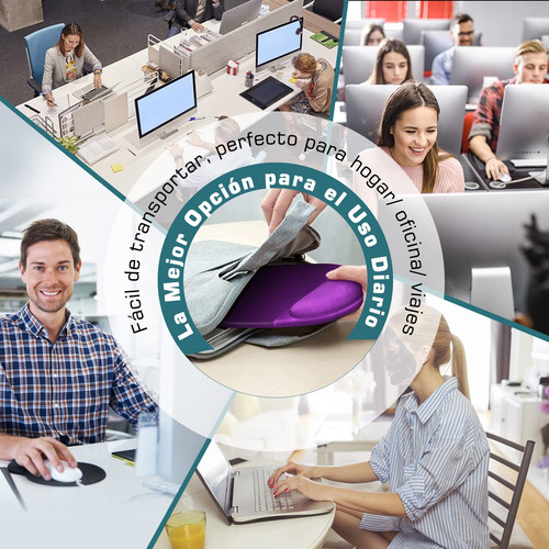 Mouse Pad Ergonómico Base, Alfombrilla De Ratón Con Soporte
