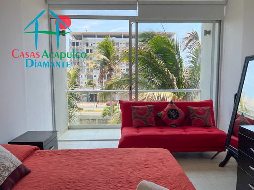 Cad Aura A 008. Funcional Y Acogedor, Con Balcón Y Acceso A Club De Playa En La Mejor Zona De Acapulco