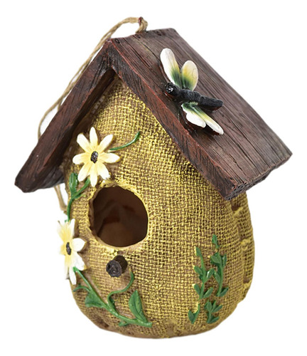 Casa De Pájaros Colgantes Para Al 13 Cm X 10,5 Cm X 16 Cm